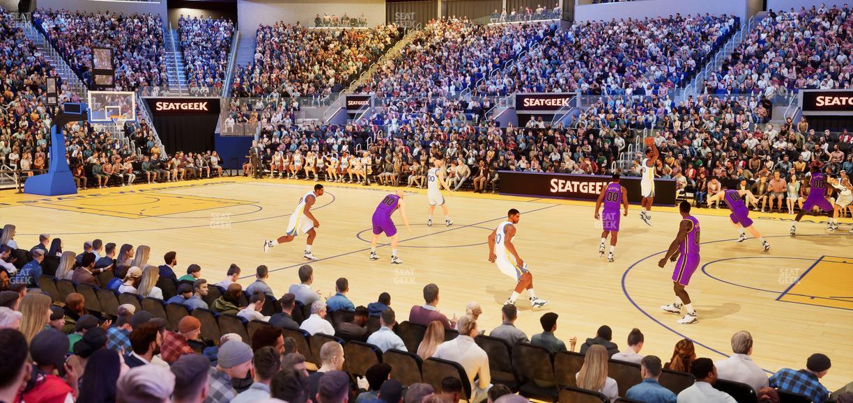Chase Center - Section Courtside Lounge 21 Seat View