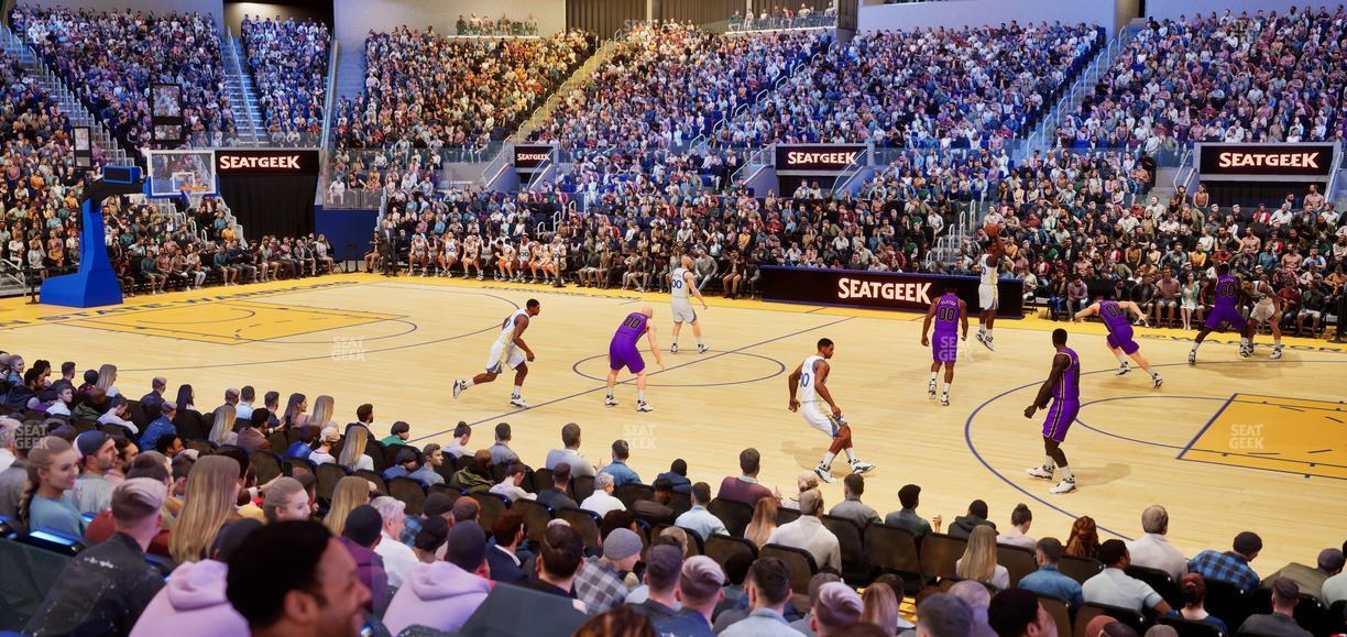 Chase Center - Section Courtside Lounge 22 Seat View