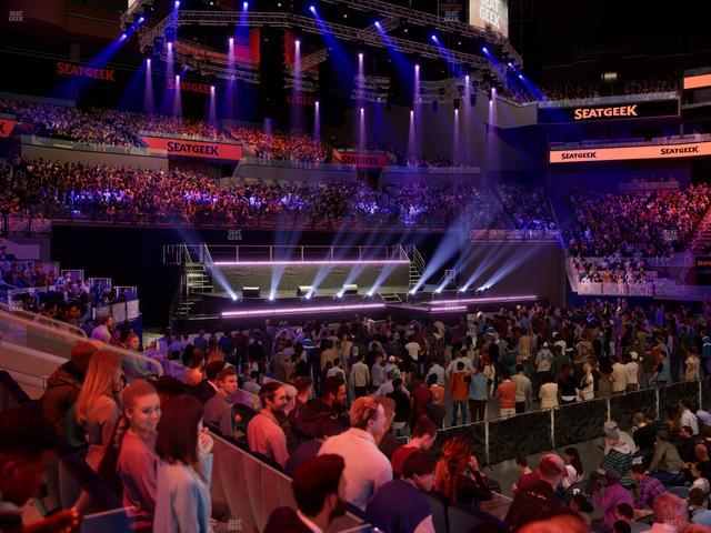 Chase Center - Section Courtside Lounge 24 Seat View