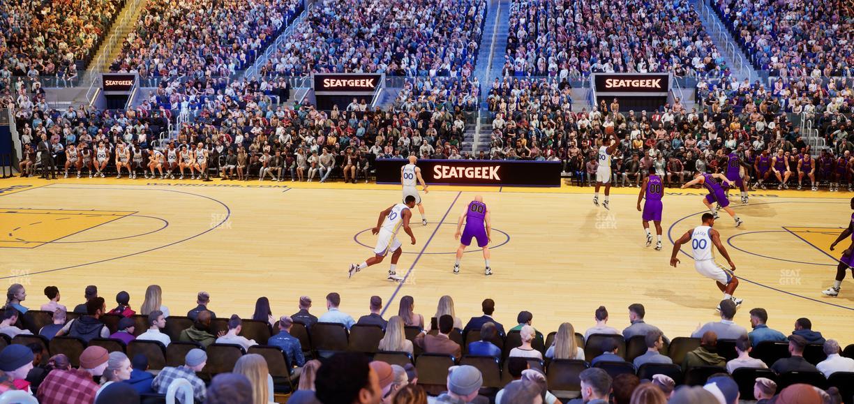 Chase Center - Section Courtside Lounge 24 Seat View