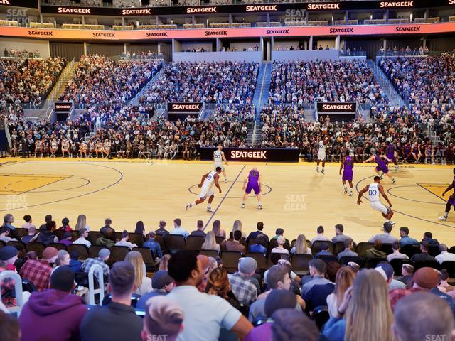Chase Center - Section Courtside Lounge 24 Seat View
