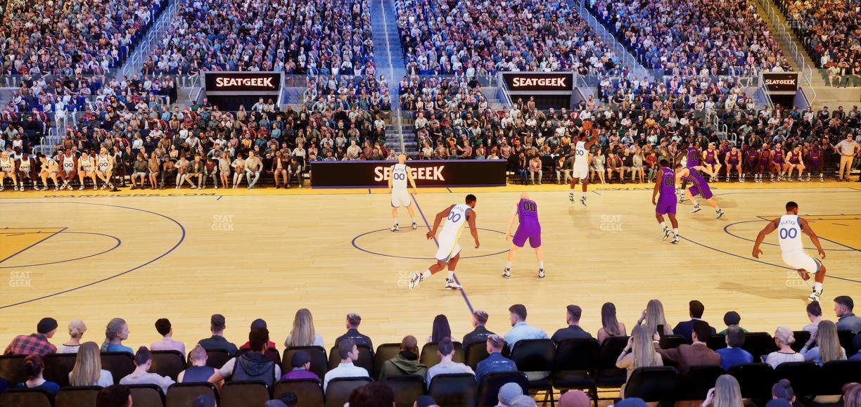 Chase Center - Section Courtside Lounge 25 Seat View