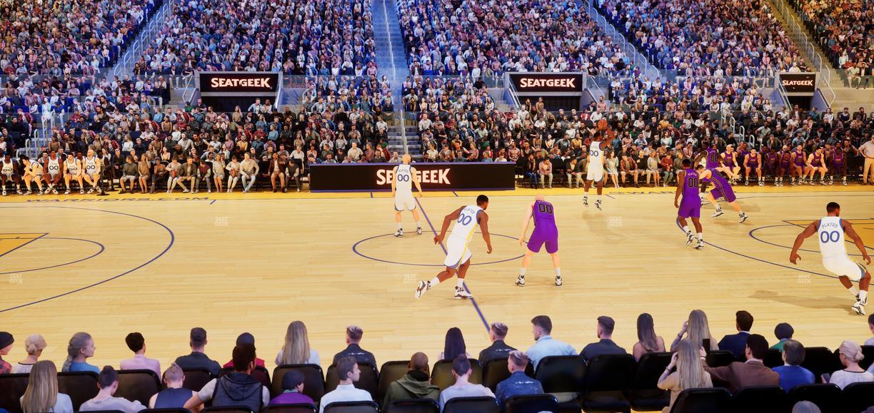 Chase Center - Section Courtside Lounge 25 Seat View