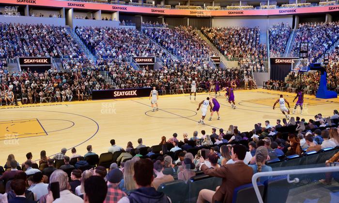 Chase Center - Section Courtside Lounge 28 Seat View