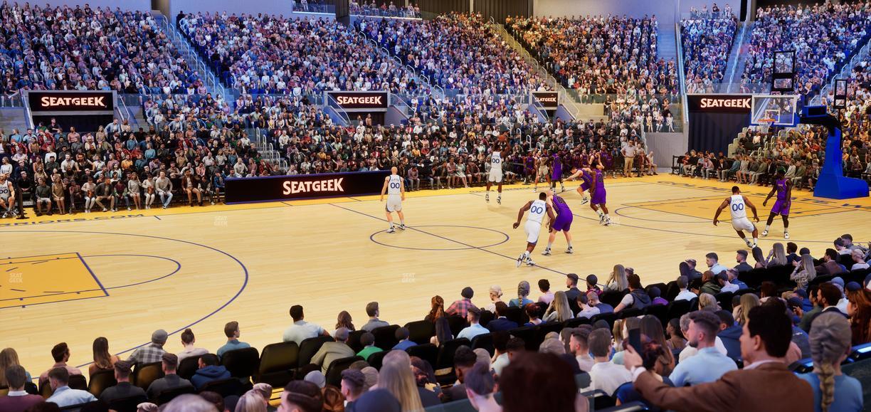 Chase Center - Section Courtside Lounge 28 Seat View