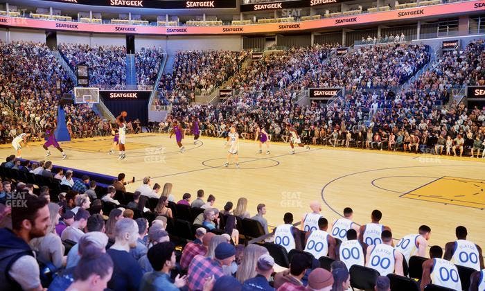 Chase Center - Section Courtside Lounge 3 Seat View