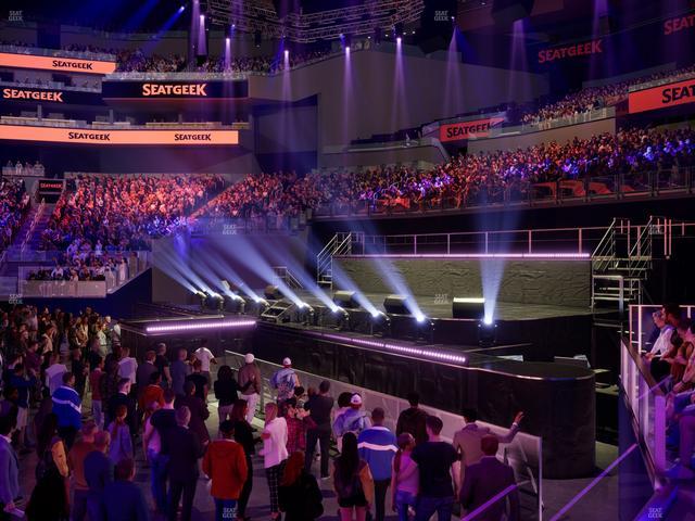 Chase Center - Section Courtside Lounge 3 Seat View