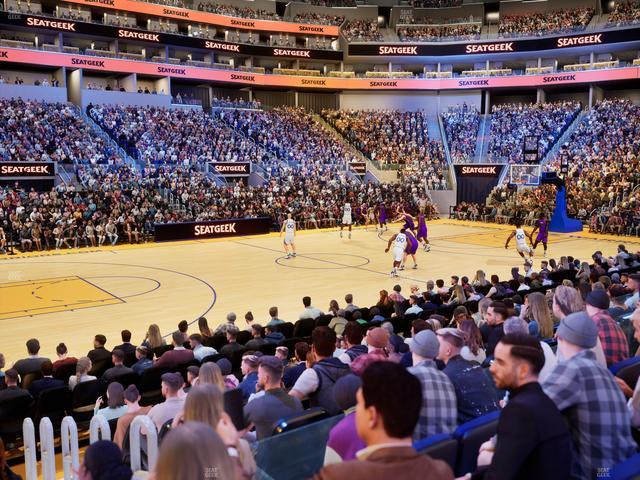 Chase Center - Section Courtside Lounge 30 Seat View