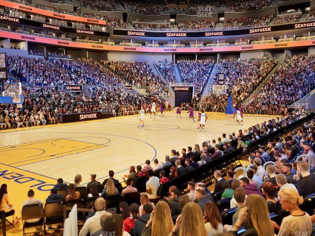 Chase Center - Section Courtside Lounge 31 Seat View