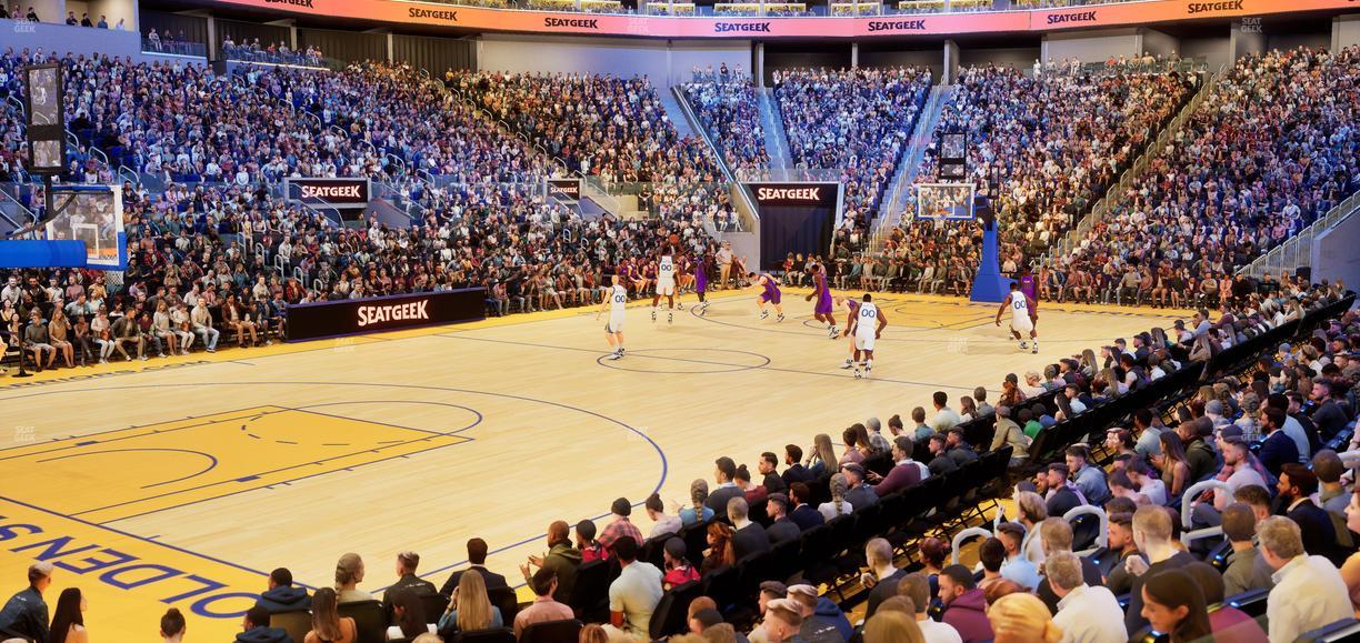 Chase Center - Section Courtside Lounge 32 Seat View