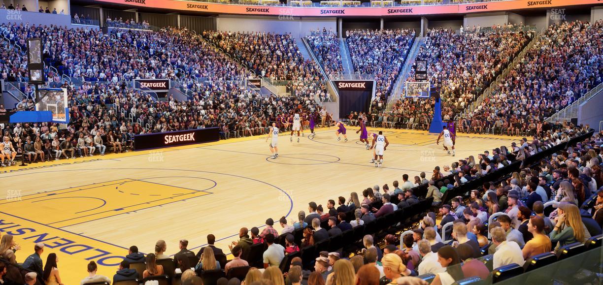 Chase Center - Section Courtside Lounge 32 Seat View