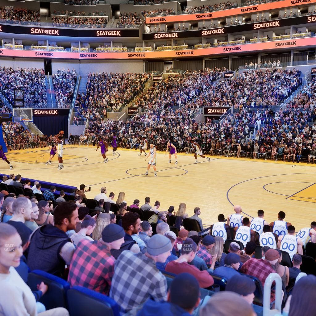 Chase Center - Section Courtside Lounge 4 Seat View