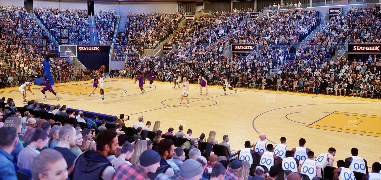 Chase Center - Section Courtside Lounge 4 Seat View