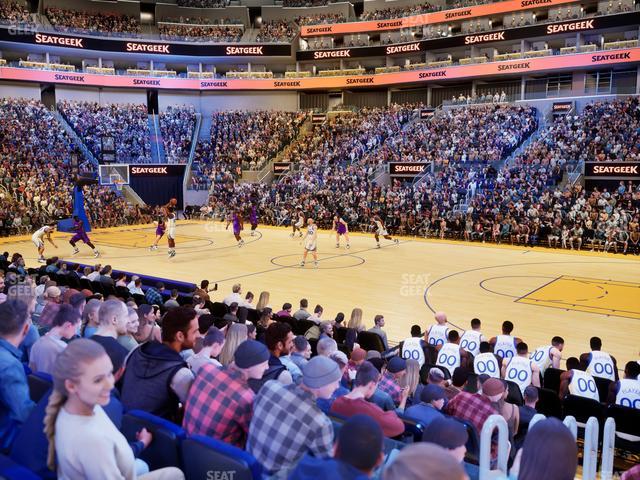 Chase Center - Section Courtside Lounge 4 Seat View