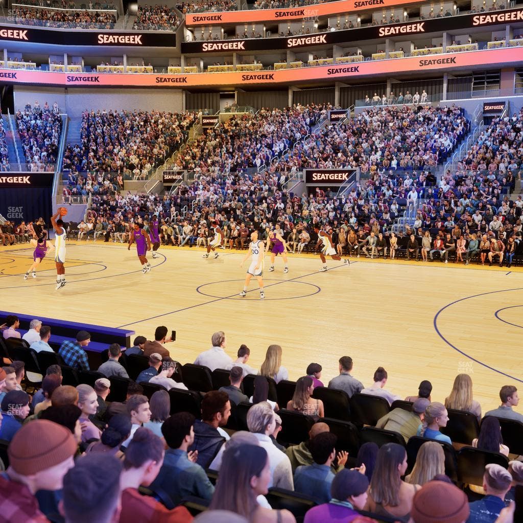 Chase Center - Section Courtside Lounge 5 Seat View