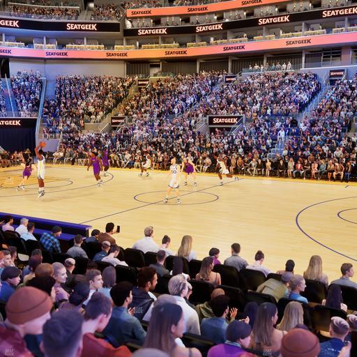 Chase Center - Section Courtside Lounge 5 Seat View