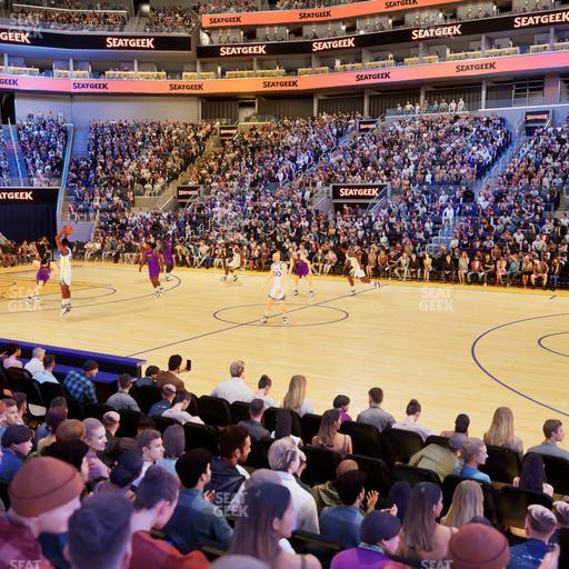 Chase Center - Section Courtside Lounge 5 Seat View