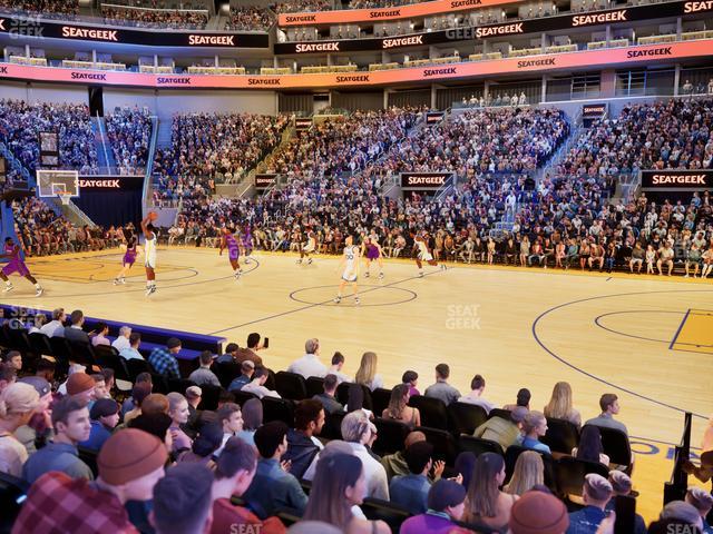 Chase Center - Section Courtside Lounge 5 Seat View