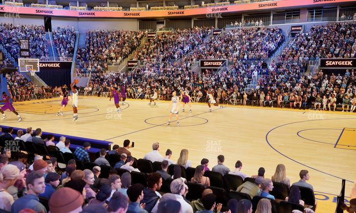Chase Center - Section Courtside Lounge 5 Seat View