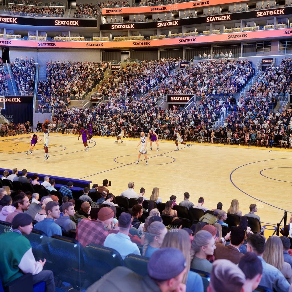 Chase Center - Section Courtside Lounge 6 Seat View