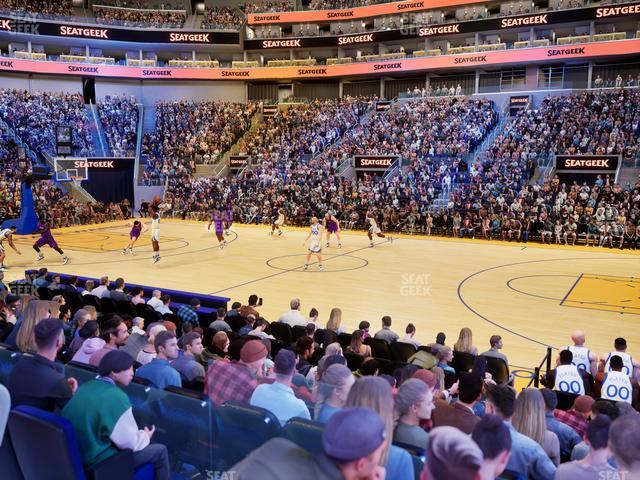 Chase Center - Section Courtside Lounge 6 Seat View