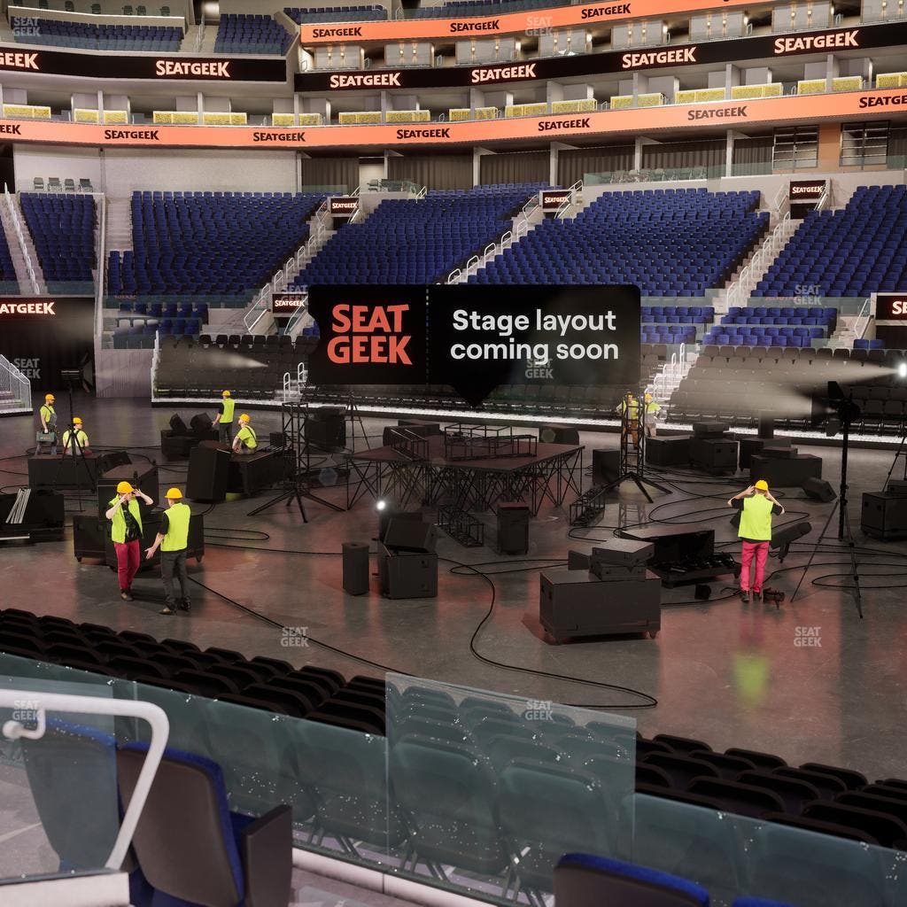 Chase Center - Section Courtside Lounge 6 Seat View