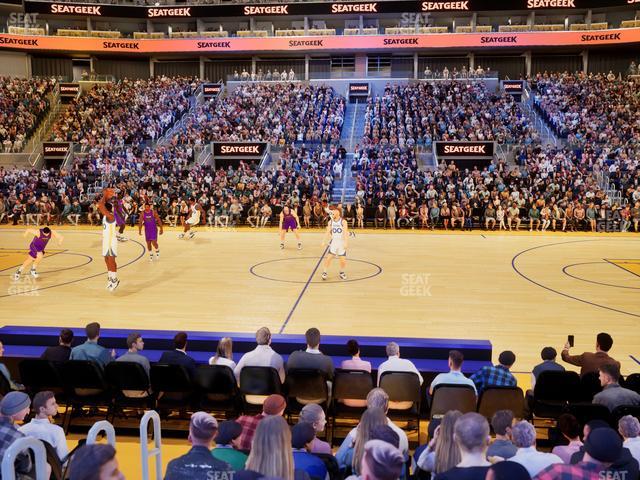 Chase Center - Section Courtside Lounge 7 Seat View