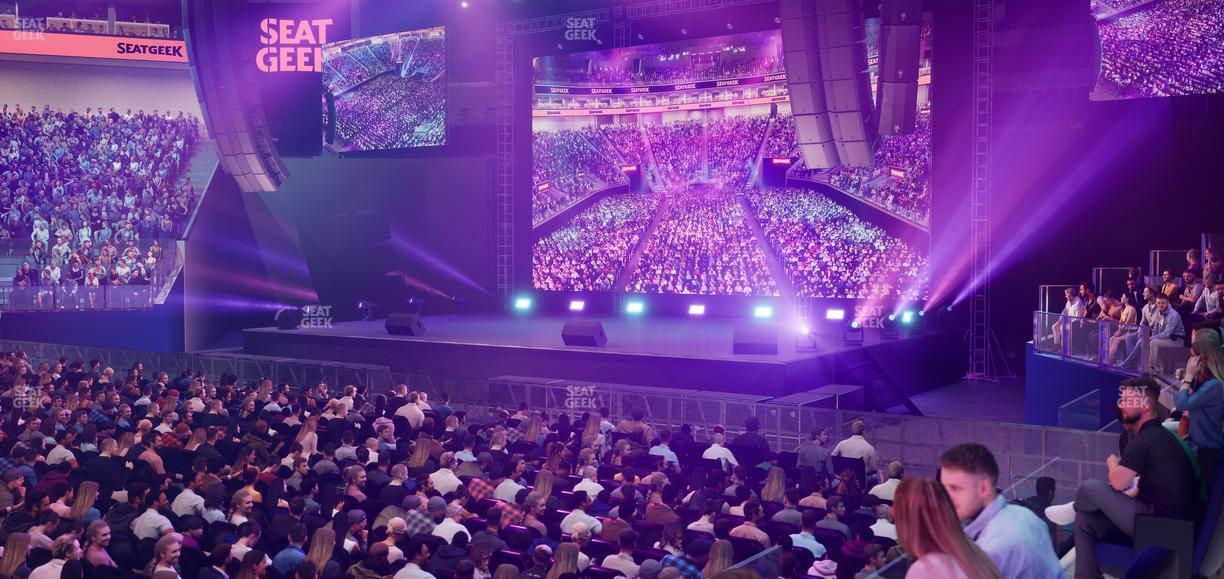 Chase Center - Section Courtside Lounge 7 Seat View