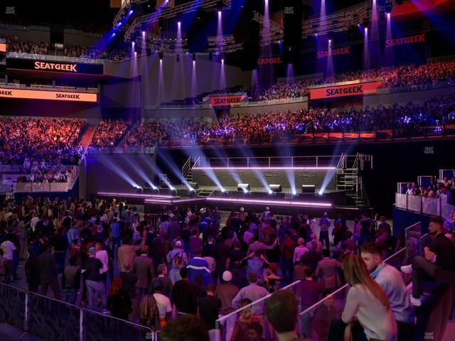 Chase Center - Section Courtside Lounge 7 Seat View