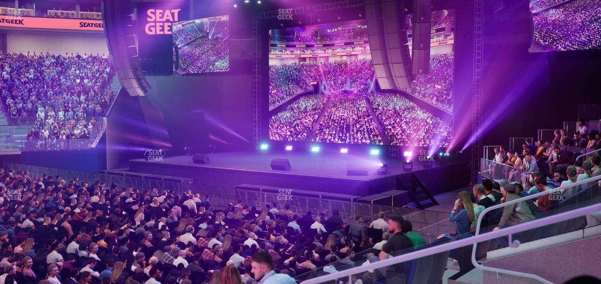 Chase Center - Section Courtside Lounge 8 Seat View