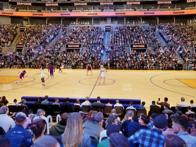 Chase Center - Section Courtside Lounge 8 Seat View