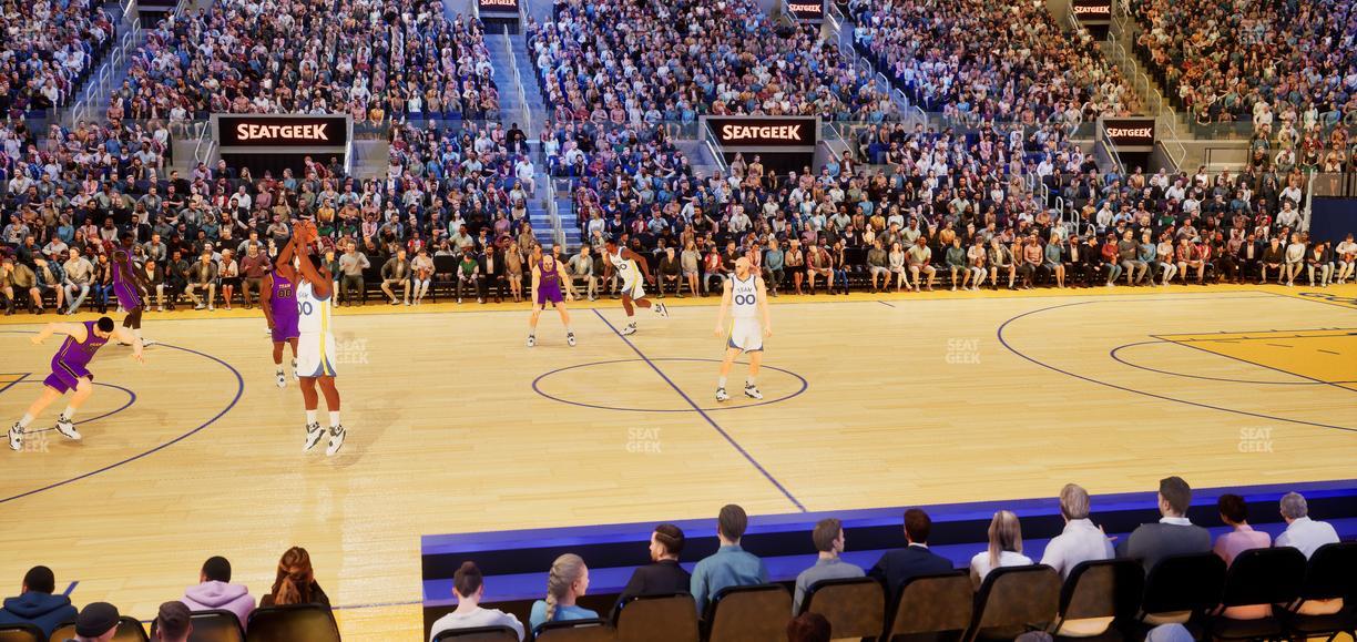 Chase Center - Section Courtside Lounge 9 Seat View
