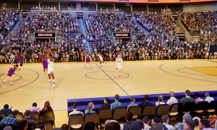 Chase Center - Section Courtside Lounge 9 Seat View