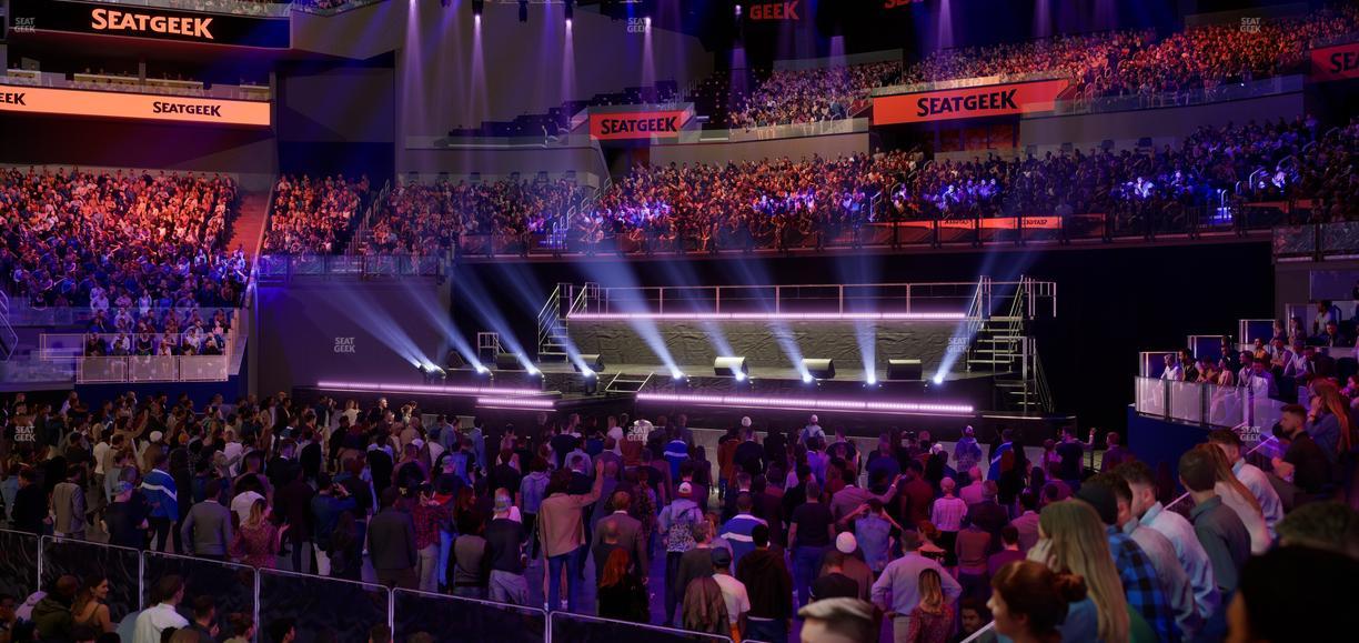 Chase Center - Section Courtside Lounge 9 Seat View