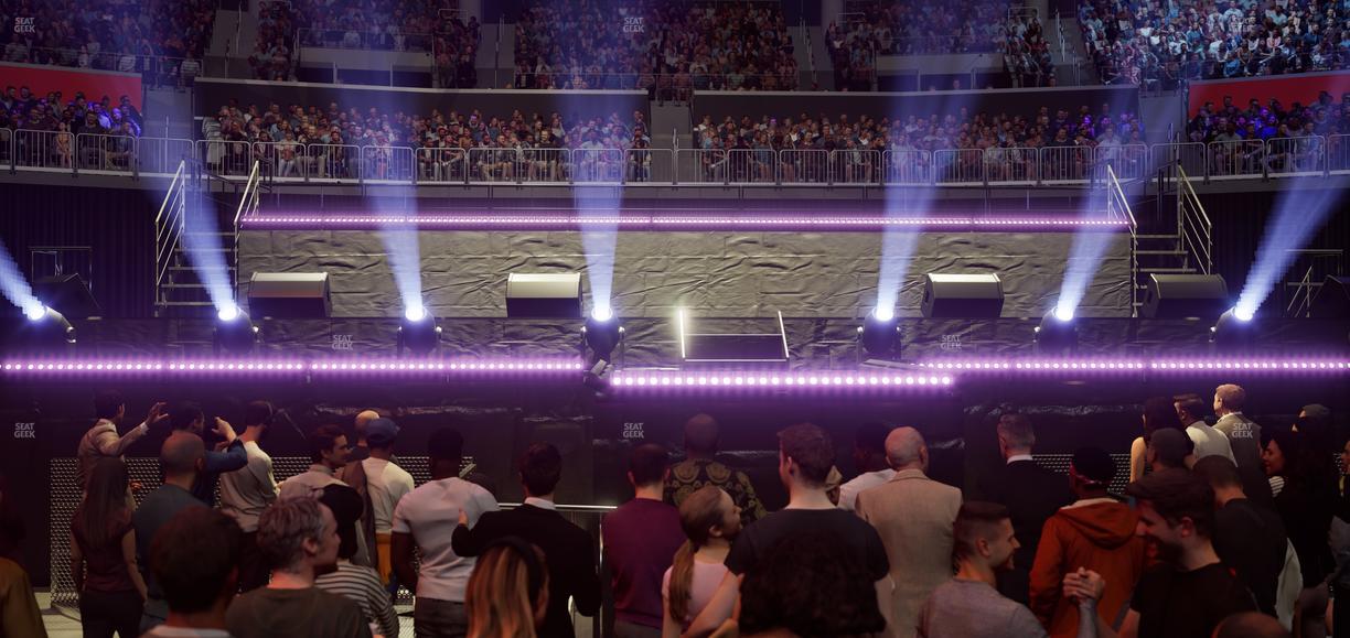 Chase Center - Section Ga Pit Seat View