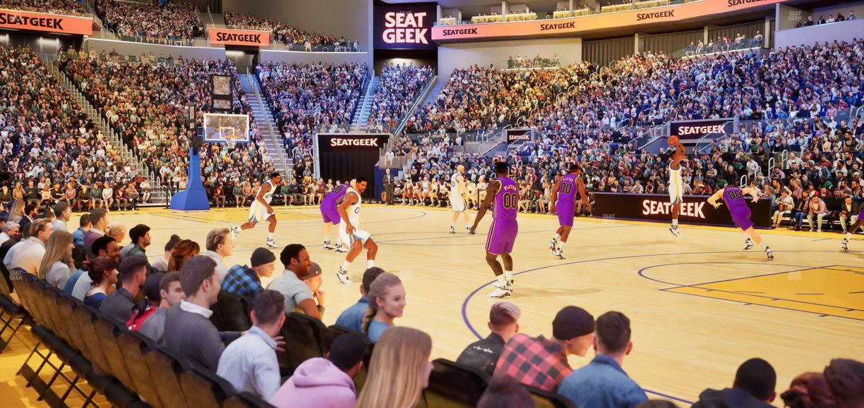 Chase Center - Section Riser 14 Seat View