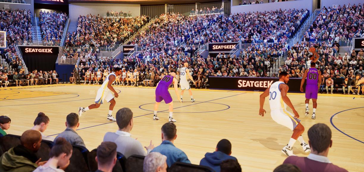 Chase Center - Section Riser 15 Seat View