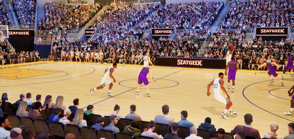 Chase Center - Section Riser 15 Seat View