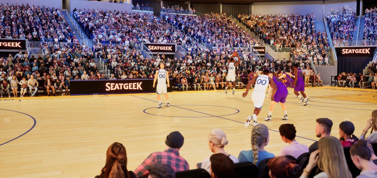 Chase Center - Section Riser 16 Seat View