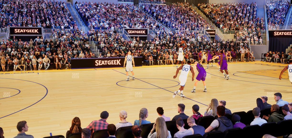 Chase Center - Section Riser 16 Seat View