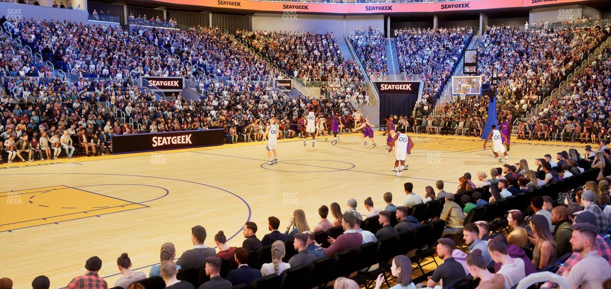 Chase Center - Section Riser 17 Seat View