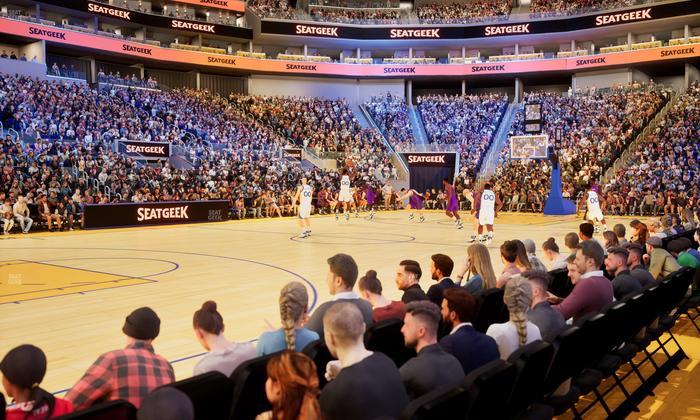 Chase Center - Section Riser 17 Seat View