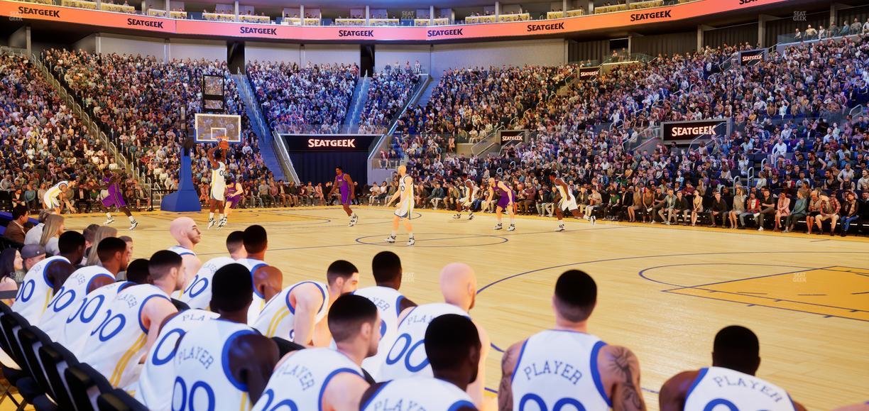 Chase Center - Section Riser 2 Seat View