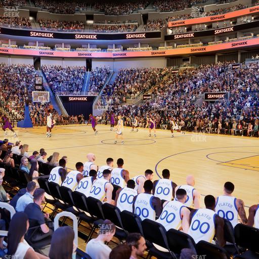 Chase Center - Section Riser 2 Seat View