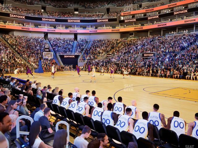 Chase Center - Section Riser 2 Seat View
