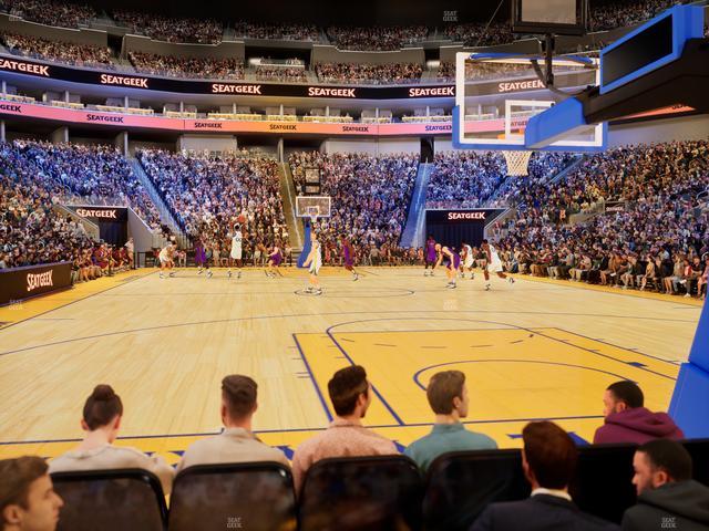 Chase Center - Section Riser 22 Seat View