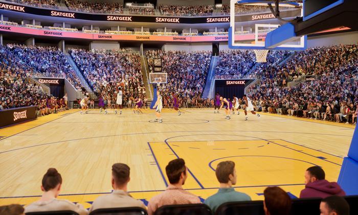 Chase Center - Section Riser 22 Seat View