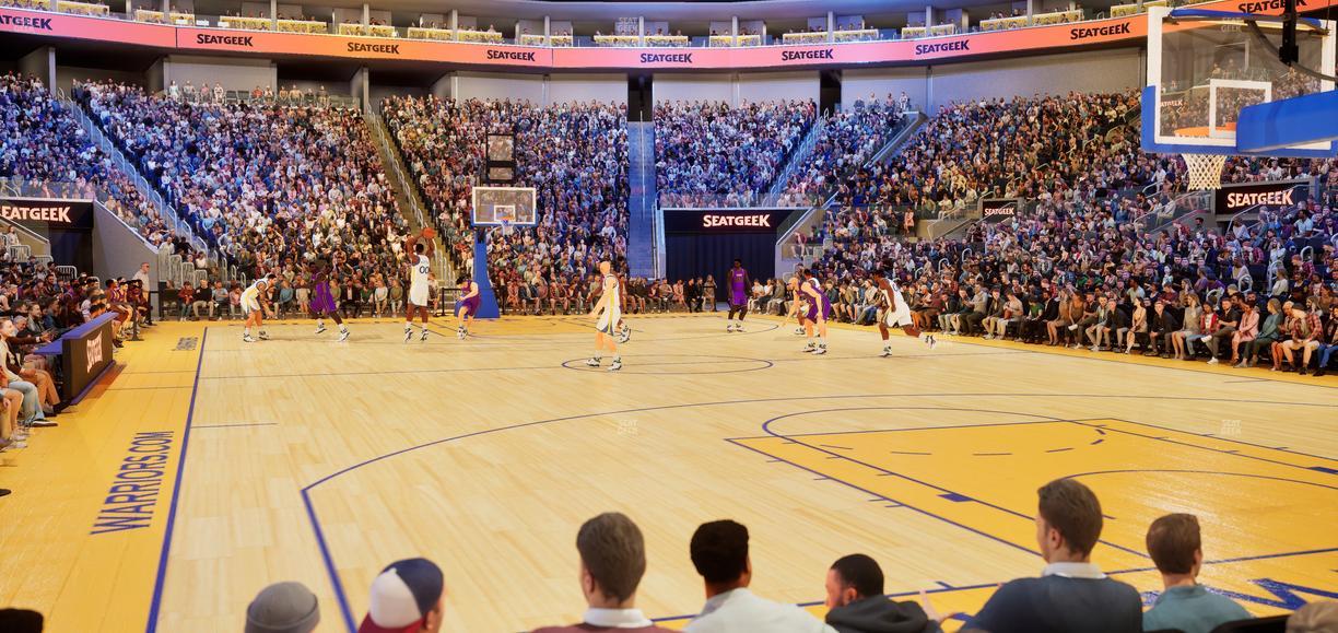 Chase Center - Section Riser 23 Seat View