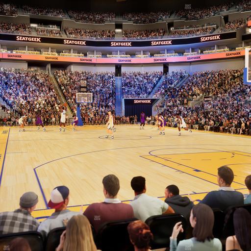 Chase Center - Section Riser 23 Seat View