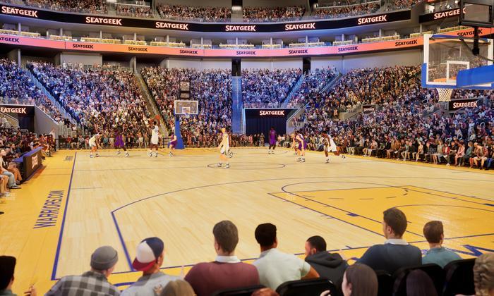 Chase Center - Section Riser 23 Seat View